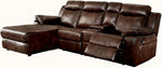 Hardy Brown LAF Manual Recliner Sectional