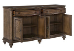 Heath Court Brown Oak Wood 2-Drawer Server