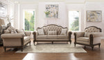 Heath Court Neutral Hued Brown Fabric Sofa (Oversized)