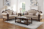 Heath Court Neutral Hued Brown Fabric Sofa (Oversized)