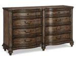 Heath Court Oak Wood 8-Drawer Dresser