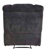 Kaylene Dark Gray Chenille Fabric Manual Recliner