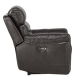 Lance Brown Leather Power Recliner