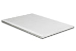 Lupine 2" White Knit Fabric Full Bunkie Board