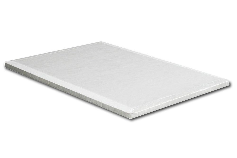 Lupine 2" White Knit Fabric Twin Bunkie Board