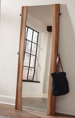 Madden Smokey Walnut Wood Frame Floor Mirror