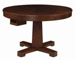 Marietta 5-Pc Tobacco Wood Game/Dining Table Set