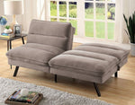 Maryam Gray Flannelette Convertible Sofa Bed