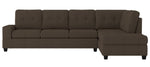 Maston 2-Pc Brown Fabric Reversible Sectional Sofa