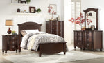 Meghan Espresso Wood Full Panel Bed