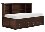 Meghan Espresso Wood Twin Daybed with Storage