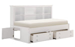 Meghan White Wood Full Daybed with Storage