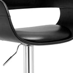 Mirabella Black PU Leather Barstool