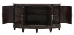 Oratorio Dark Cherry Wood Server with 3 Cabinets