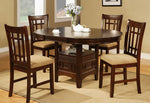 Orlanda 2 Espresso/Beige Wood Dining Side Chairs