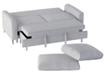 Price Gray Fabric Convertible Sofa w/ Pull-Out Bed