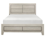 Quinby Light Brown Wood Cal King Bed