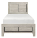 Quinby Light Brown Wood Twin Bed