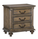 Rachelle 4-Pc Weathered Pecan Wood Queen Bedroom Set