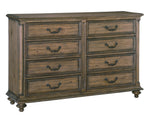 Rachelle 4-Pc Weathered Pecan Wood Queen Bedroom Set