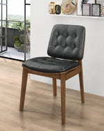Redbridge 2 Black Leatherette/Wood Side Chairs