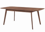 Redbridge 5-Pc Natural Walnut Wood/Fabric Dining Table Set