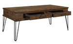 Shaffner Rustic Oak Wood Rectangular Cocktail Table