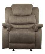 Shola Chocolate Fabric Manual Recliner