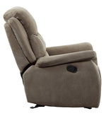 Shola Chocolate Fabric Manual Recliner