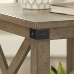 Aldwin Weathered Gray Wood End Table