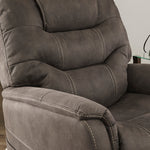 Ballister Espresso Faux Leather Power Lift Recliner