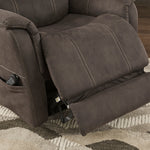 Ballister Espresso Faux Leather Power Lift Recliner