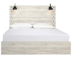 Cambeck Whitewash Wood King Panel Bed