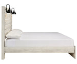 Cambeck Whitewash Wood King Panel Bed