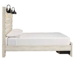 Cambeck Whitewash Wood Queen Storage Bed