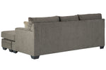 Dorsten Slate Fabric Reversible Sofa Chaise (Oversized)