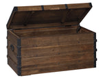 Kettleby Brown Wood Storage Trunk