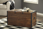 Kettleby Brown Wood Storage Trunk