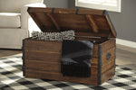 Kettleby Brown Wood Storage Trunk