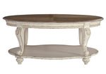 Realyn Two-Tone Wood Oval Coffee Table