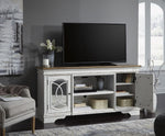 Realyn Two-Tone Wood XL TV Stand