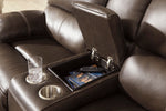 Ricmen Walnut Power Recliner Loveseat