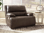 Ricmen Walnut Wide Seat Power Recliner