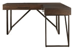 Starmore Brown Wood L-Shaped Home Office Desk