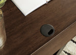 Starmore Brown Wood L-Shaped Home Office Desk