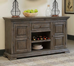 Wyndahl Rustic Brown Wood Server