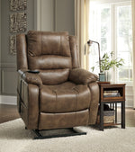 Yandel Saddle Fabric Power Lift Recliner