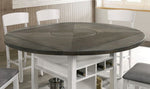 Stacie White/Gray Counter Height Table