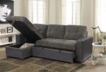 Swallowtail 2-Pc Reversible Sectional with Pull-Out Bed