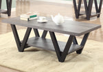 Tonina Antique Grey/Black Wood Coffee Table